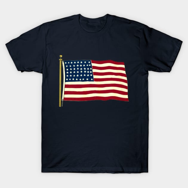 Vintage American Flag T-Shirt by MasterpieceCafe